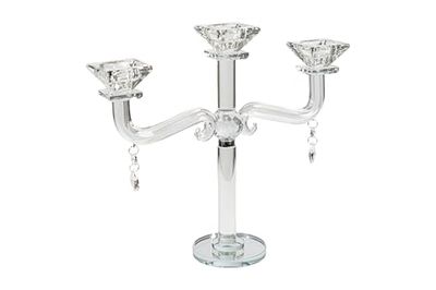 CANDELABRO VIDRIO 3 BRAZOS