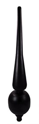 Dalvento Small Roman finial- nero opaco