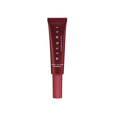 MASQMAI Perfect Lip Gloss, Lip Gloss con Peptide Volumizzante, Frutti rossi, Tonalità: Wild Blackberry
