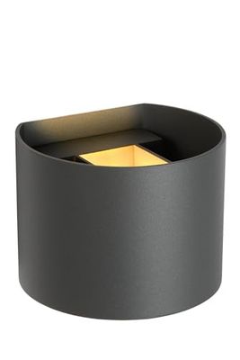 LUCIDE XIO - Candeeiro de parede LED Regul. - G9-1x3,5 W 2700 K - Ângulo de feixe ajustável - cinzento