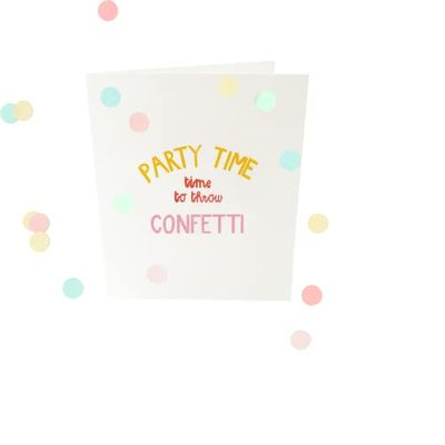 Confetti Cards - Party time V2