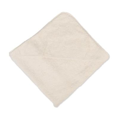 Eco Bath London Organic Cotton Baby Hooded Towel - 75x75cm Luxuriously Soft, Undyed, Hypoallergenic Bath Towel for Babies and Newborns