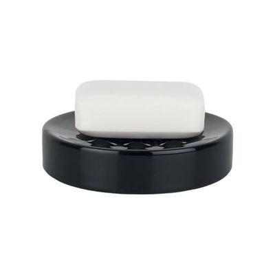 Spirella Tub tvålskål i lergods, svart