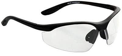Eagle Half Moon Óculos de proteção de trabalho com lentes de policarbonato, graduados de 2 dioptrias bifocal