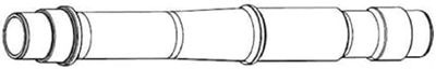 Sram HUB AXLE Rear ZM1 Adulte Unisexe, Noir-Noir