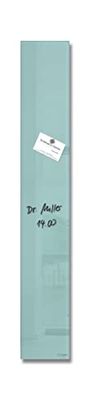 SIGEL GL123 Artverum Lavagna magnetica di vetro, acquamarina, 12 x 78 cm, vetro di sicurezza