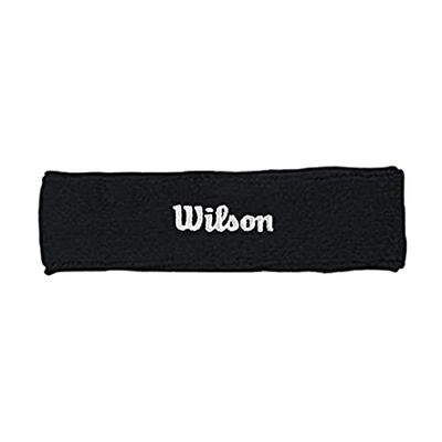 Wilson Tennispannband, mjukt material, en storlek, svart, WR5600110