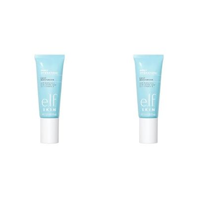 e.l.f. Daily Hydration moisturiser, Ultra Hydrating Formula, Infused with Aloe, Jojoba Oil & Shea Butter, 2.53 Fl Oz (75mL) (Pack of 2)