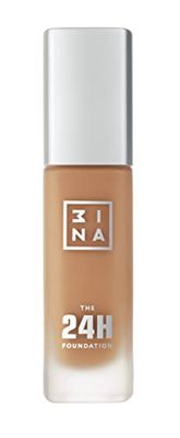 3INA MAKEUP - The 24h Foundation 621 - Base de maquilhagem areia escura com subbotono neutro - base maquilhagem de cobertura total com 24H de duração e resistente à água - Vegan - Cruelty Free
