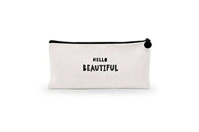 Bonamaison Stampato Digitalmente 100% Cotone Astuccio Portapenne con Cerniera in Tela, Portapenne per Studenti, Bambini, Ragazzi, Ragazze, Astuccio per Matita, 1 Pezzo, Dimensioni: 21x12 Cm