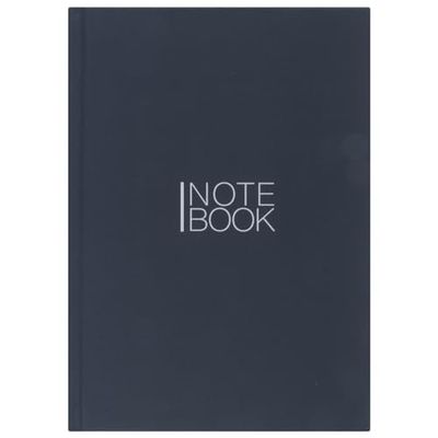 Stylex 76351 - Premium notitieboek in DIN A5-formaat, geruit, met 192 pagina's en harde kaft in zwart
