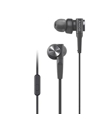 Sony MDR-XB55APB Auricolari In-Ear Cablati Extra Basse Con Microfono Per Telefonate, Nero, 16.8 x 7.3 x 4.6 cm