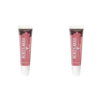 Burt's Bees 100% Natural Moisturizing Lip Shine, Blush - 1 Tube (Pack of 2)