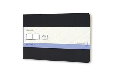 Moleskine 13 x 21 cm Large Size Art Collection Sketch Album, Notebook for Drawings and Sketches Hard Cover Paper Suitable for Pens, Pencils and Charcoal, Colour Black, 88 Pages