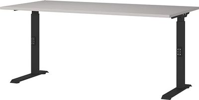 Germania Escritorio 7911-630, en Cachemira/Negro, con Altura Ajustable, 160 x 91 x 80 cm (Ancho x Alto x Profundidad)
