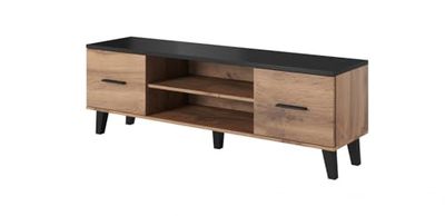 Cama Lotta 160 2D2K Support TV Oak/Noir Mat