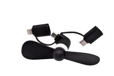 EURO MARKETING MANUFACTURING Ventilator voor mobiele telefoons, verschillende kleuren, uniek