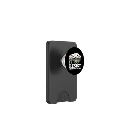 Resistir, estoy con el apoyo del Parque Nacional NPS Buffalo PopSockets PopWallet para MagSafe