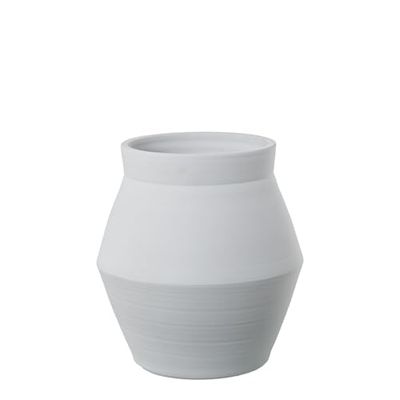 DRW Pot en céramique Blanc Mat 30 x 30 x 32 cm