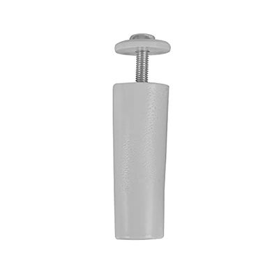 Amig - Tope para Persianas Enrrollables de Plástico Gris | Amortiguador con Tornillo M5 Antióxido y Arandela Exterior | Resistente a la Intemperie | Longitud: 60 mm