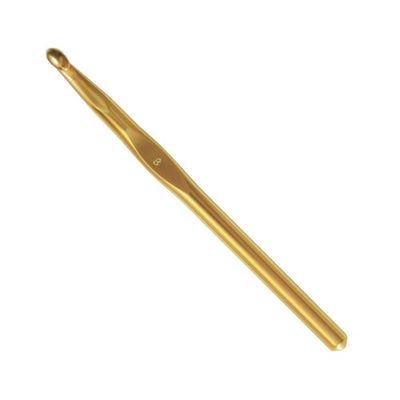 Addi Classic Crochet Hook, Metal, Gold, 15cm 12mm