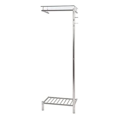 HAKU Möbel wandkapstok, metaal, roestvrij staallook, B 66 x D 39 x H 192 cm