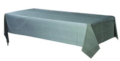 Amscan International Tablecover Plastic Rectangular (Silver)