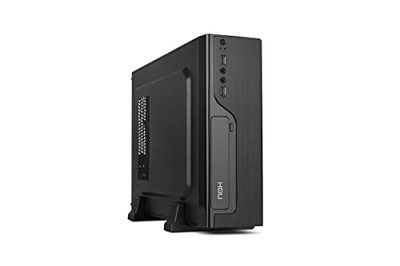 NOX LITE070 -NXLITE070- Mini tour avec alimentation 500W, USB 3.0, ventilateur 80mm, Micro ATX;ITX, panneau avant effet brossé, noir