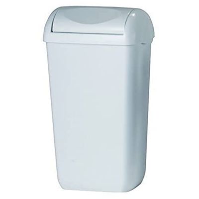 All Care 5656 PlastiQline Swing Poubelle Plastique Blanc 43 l