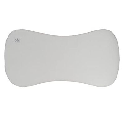 Babyline Almohada bebé Piqué Premium, Ayuda a Prevenir y Tratar la Plagiocefalia, Hipoalergénica, Transpirable y Desenfundable (2 Fundas Incluidas) (Piqué Gris)