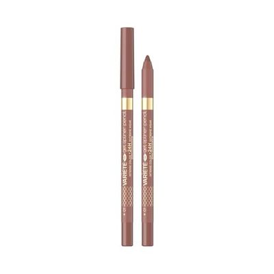 Eveline Cosmetics - Variete, Gel Lipliner n. 01, resistente all'acqua, labbra permanenti, matita per contorno labbra, resistente all'acqua, permanente, lunga durata, pigmentata intensa