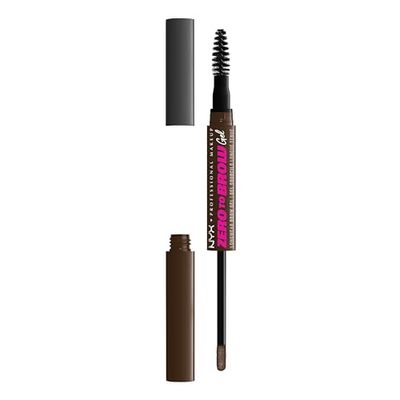NYX Professional Makeup Zero to Brow, Gel rellenador de cejas, Acabado natural natural, Larga duración hasta 2 días, Tono: Espresso