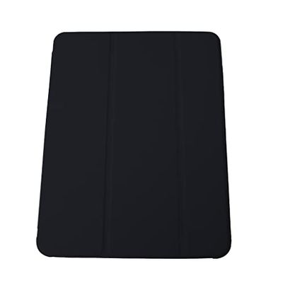 Custodia per iPad da 9°/8°/7° generazione (10,2 pollici), resistente agli urti, con tracolla e supporto bianco + nero