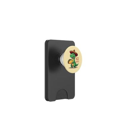 Tacosaurus Cinco de Mayo TRex Sombrero Dino Disfraz para niños PopSockets PopWallet para MagSafe