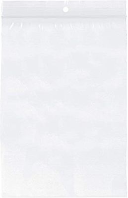 Raadhuis Sac en plastique refermable 230 x 320 mm sans surface d'écriture 10 x 100 pièces avec trou de suspension et fil de renfort.