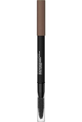 Maybelline New York Waterproof Eyebrow Pencil with Brush, Natural Colours, Lasts Up To 36 Hours, Tattoo Brow 36H, Colour: 6 Ash Brown (Brown) Colour, 1 Piece