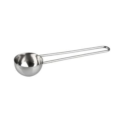 Fackelmann 42254 Cuillère doseuse à café pour environ 8 gr, cuillère inox, cuillère à mesurer, Acier inoxydable, 14 x 2 x 4 cm, Argent