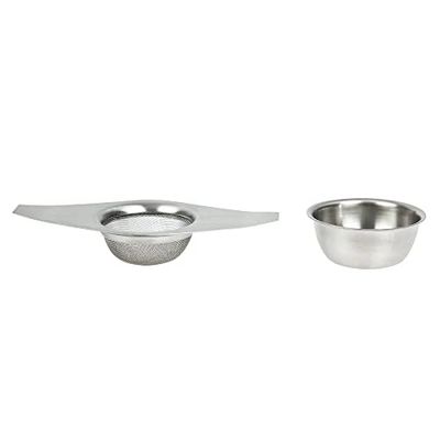 Stalwart K410 Tea Strainer And Stand, Stainless Steel, Supplied Singly