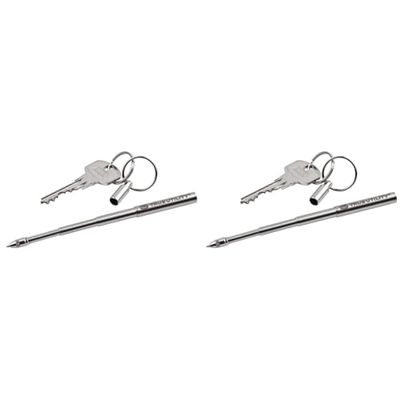 True Utility Telepen - The Smallest Telescopic Keyring Pen In The World (Pack of 2)