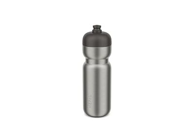 Mepal - Roestvrij stalen drinkfles Pull Sport - Lekvrij - Met één hand om vast te houden, te openen en te drinken - Lichtgewicht roestvrij staal - Waterfles - 800 ml - Graphite Black