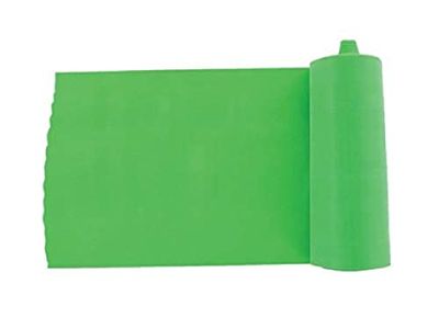 GIMA - Weerstandsband/elastiek voor revalidatie, kleur groen, weerstandsniveau licht, afmetingen 5, m x 14 cm x 0, 25 mm, latexvrij