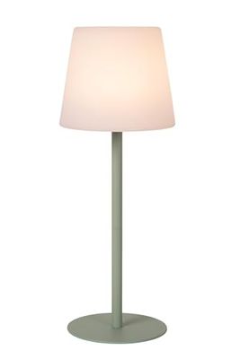 LUCIDE TYON - Lampada da tavolo ricaricabile per interni/esterni, batteria/batteria, LED Dim, 1 x 2 W, 2700 K, IP65, verde