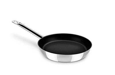 Monix Chef Non-Stick - Padella 18 cm in acciaio inox 18/10 con antiaderente, adatta a tutti i piani cottura, induzione inclusa