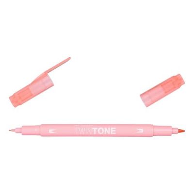 Twintone-61 viltstift met twee punten, perzikroze