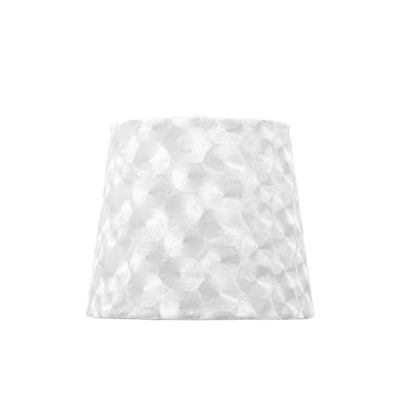 monkey ladder Abat-jour en tissu blanc nacre, dimensions de 15 x 8 x 12 cm, idéal pour les lampes, apporte élégance et douceur à la lumière