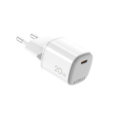Celly Cargador de Pared UPTC1USBC20WWH Blanco 20 W - Marca EAN: 8021735212126