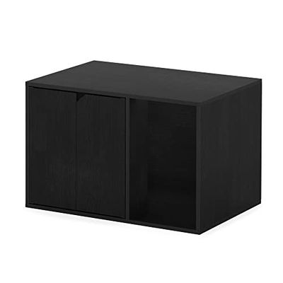 Furinno Peli Enceinte pour Bac à Litière, Bois d'ingénierie, Americano, 39,6 (P) x 60 (L) x 40 (H) cm