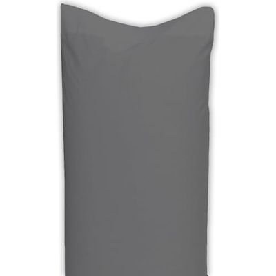 ECOMMERC3 | Örngott 45 x 100 cm 2-pack 100% bomull, örngott i antracitfärg mjukhet och fräschhet för en andningsbar vila, allergivänlig och hållbar