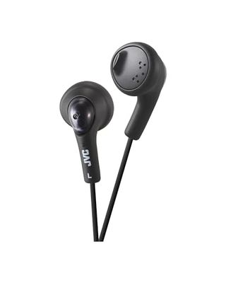 JVC Gumy HA-F160 - Auriculares In Ear con Cable de 1 metro para Android, iPhone, Ordenadores, Portátiles, Consolas y más (Imán de Neodimio, Jack de 3,5 mm, 15 Hz - 20 KHz), Color Negro