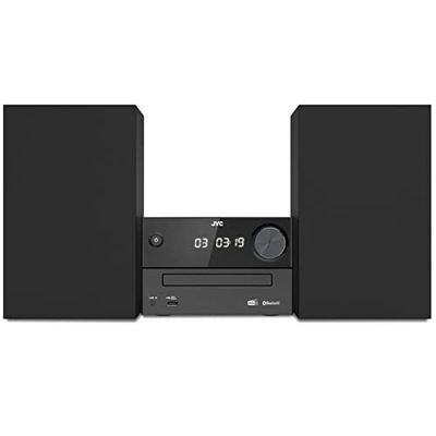 JVC UX-C25DAB - Sistema Micro Hi-Fi con CD, USB, Bluetooth, Dab+, FM, Line-In e IR, Negro